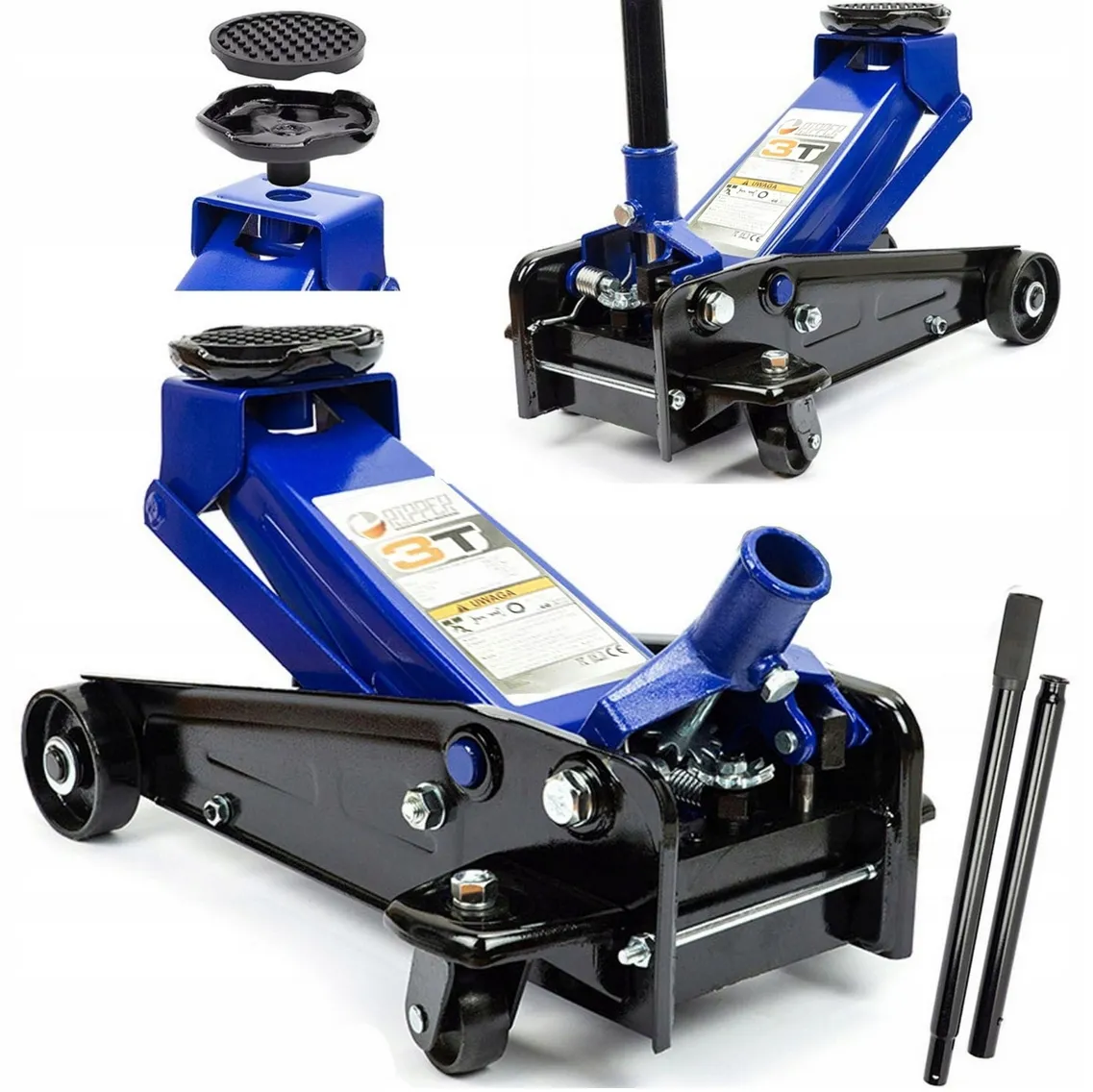 Podnośnik samochodowy niskoprofilowy lewarek żaba 3,5T BJC