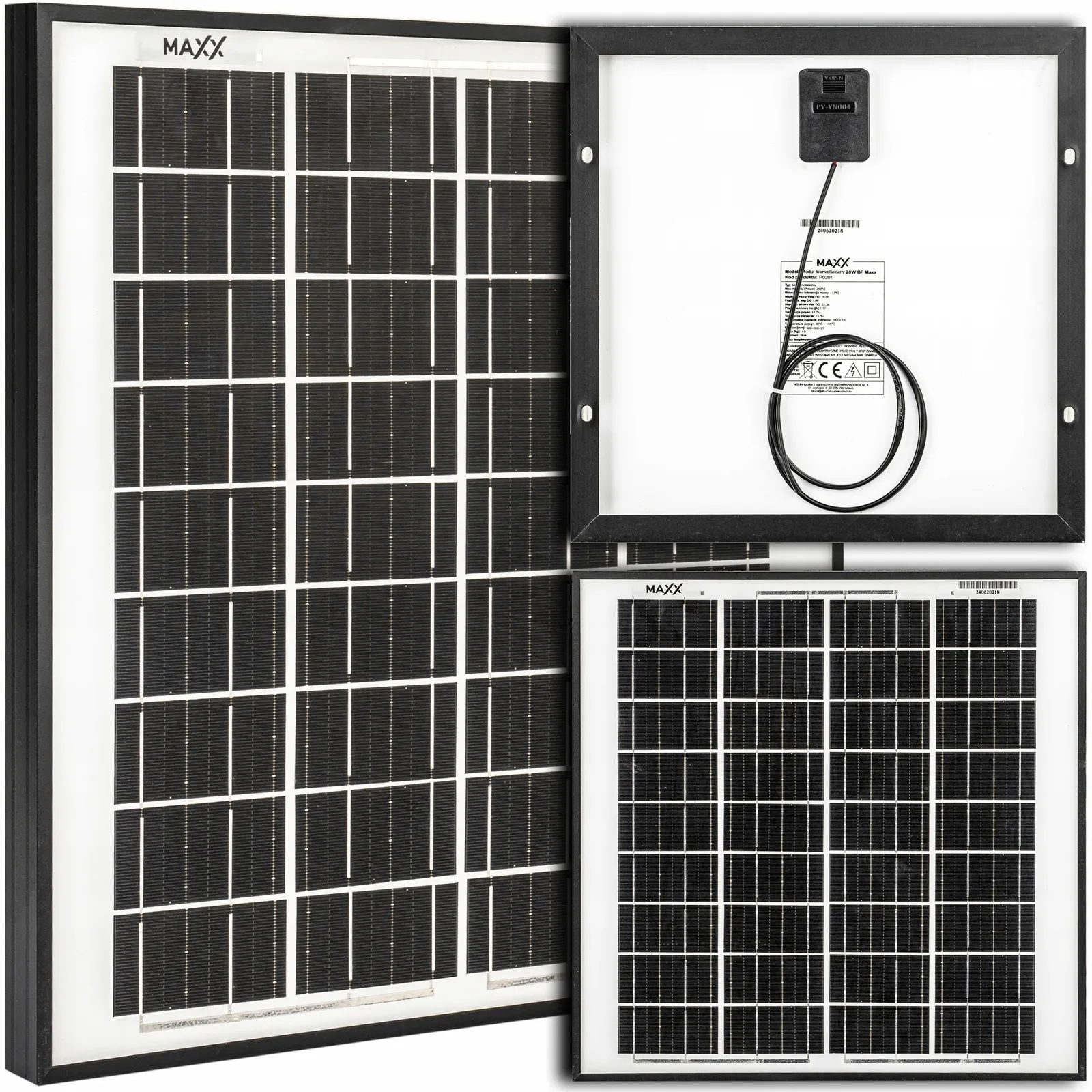 Panel solarny fotowoltaiczny monokrystaliczny bateria słoneczna 12V 20W 4SUN
