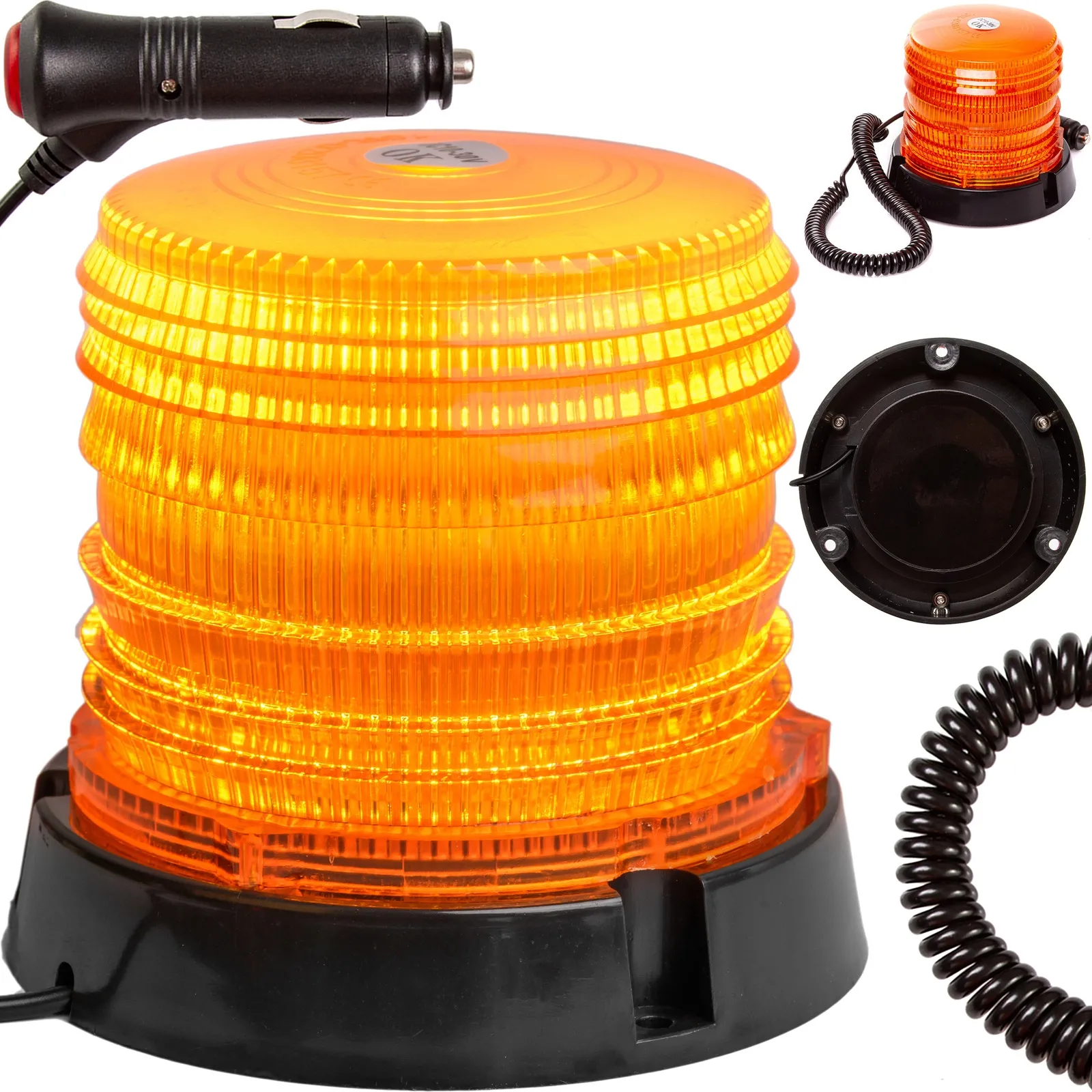 Lampa LED światło ostrzegawcze kogut magnes do samochodu lawety 10-30V 6W MAR-POL