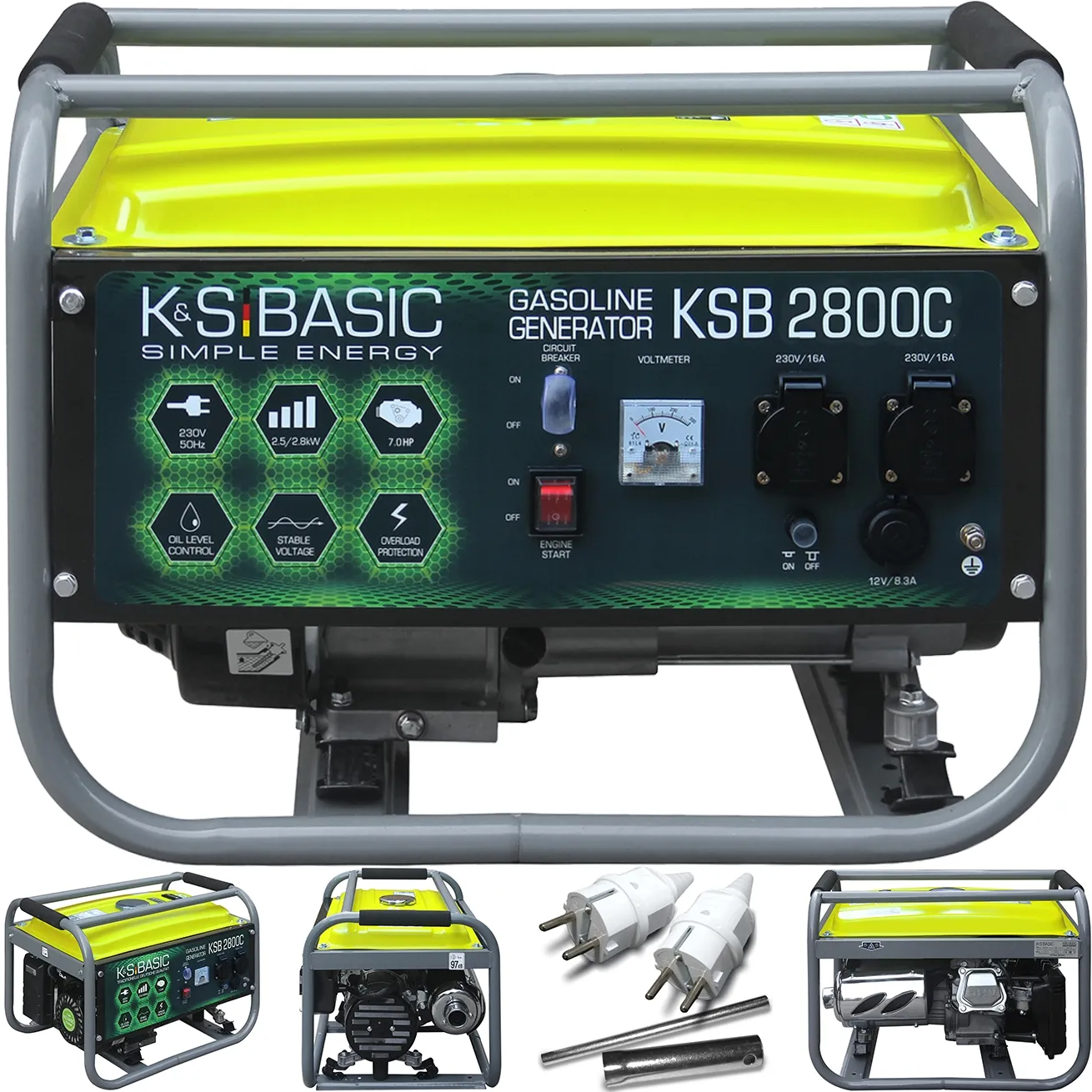 Agregat prądotwórczy benzynowy KSB 2800C 2,8 kW 230V Könner & Söhnen KS