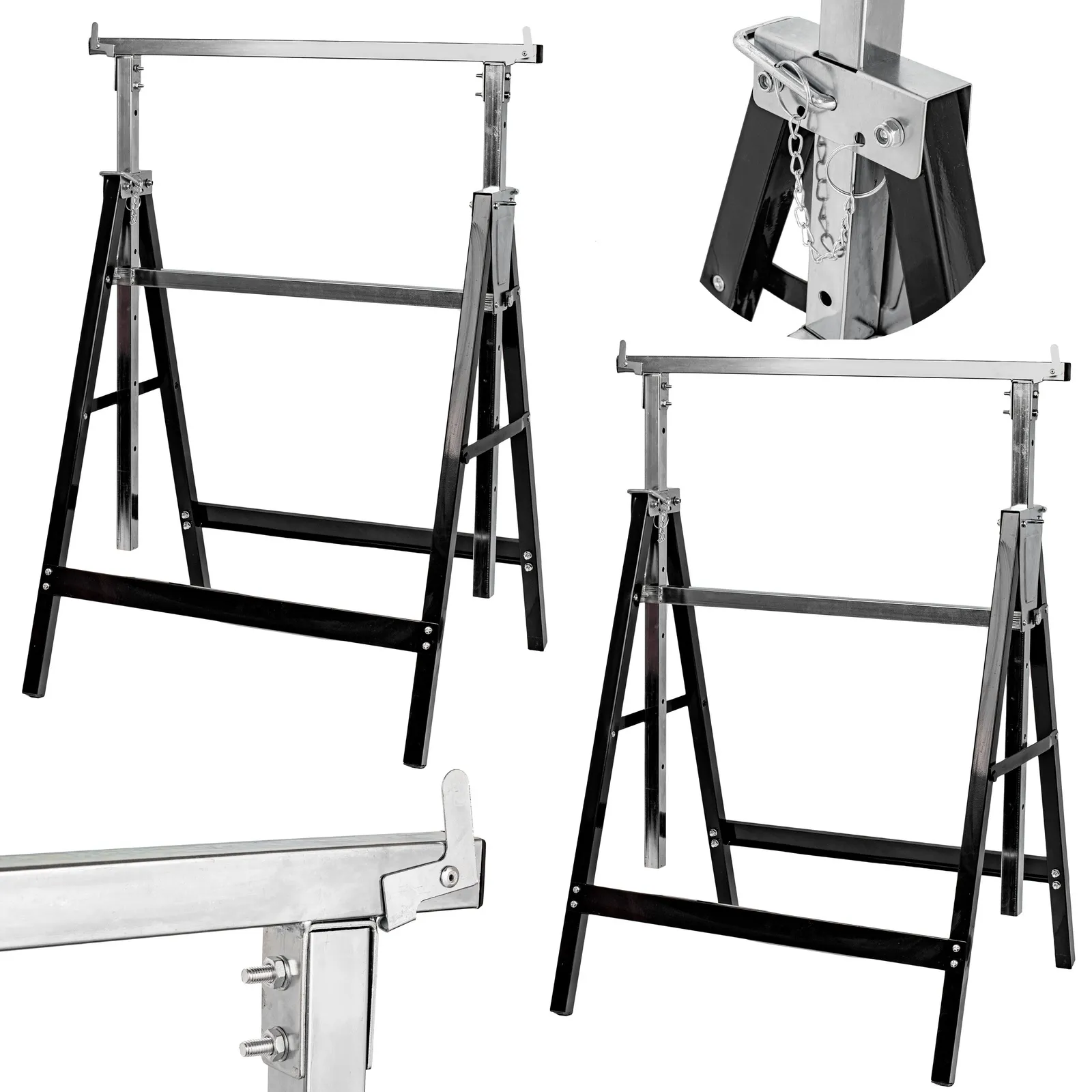 Kobyłka stojak koziołek warsztatowy składany regulowany 150kg 80-130cm P.S. Trading