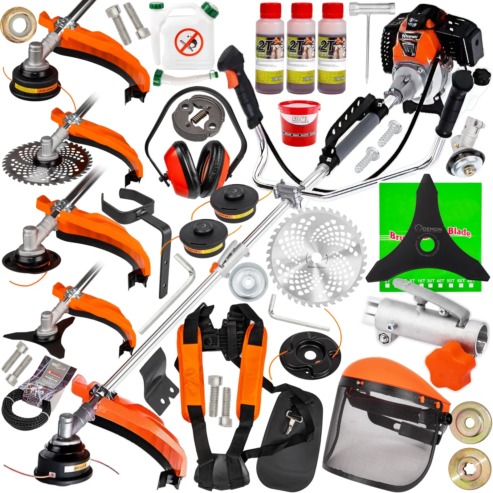 Kosa spalinowa podkaszarka składana dzielona SPLIT RQ580S + 3x olej 5.2 kM DEMON