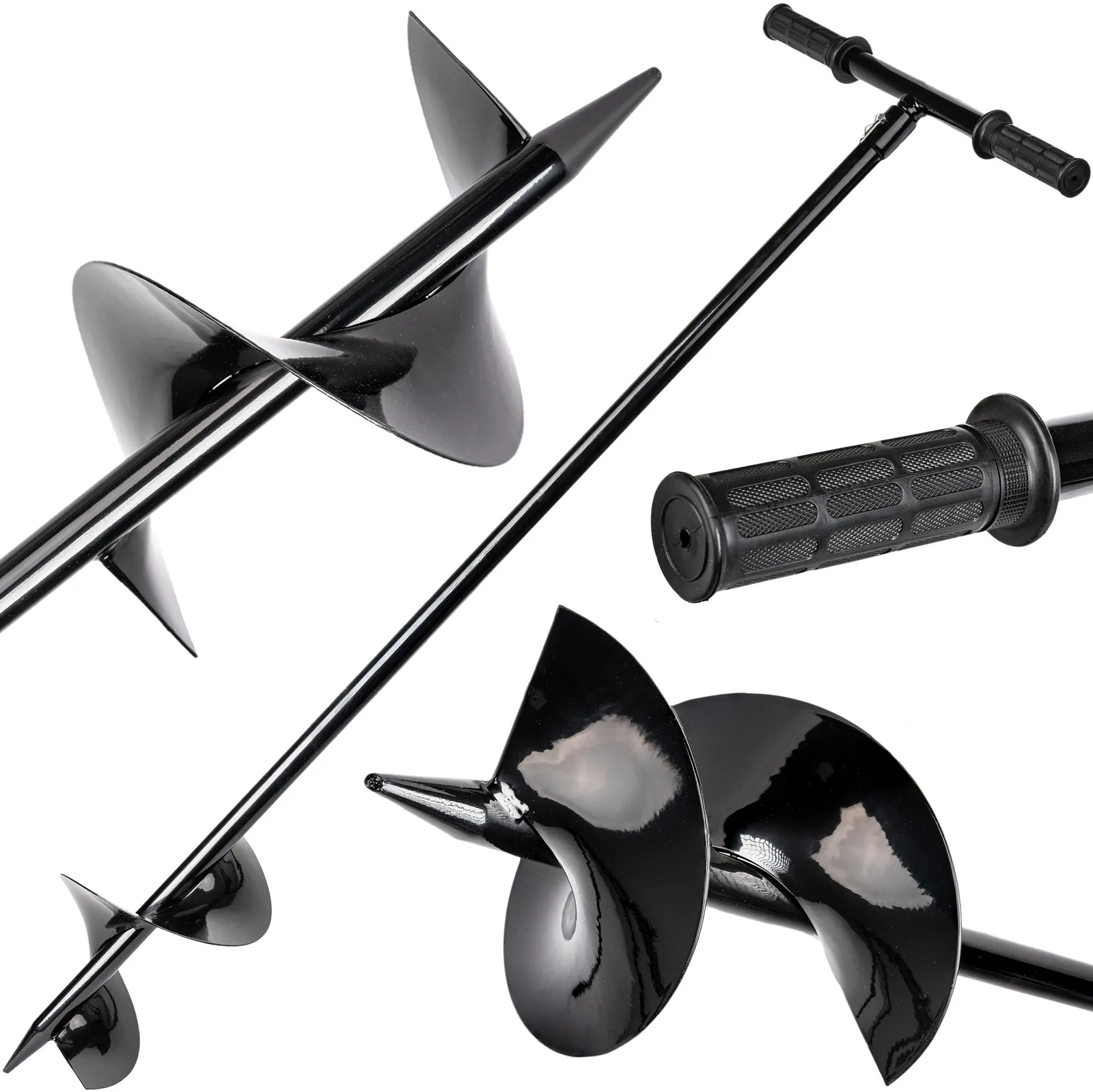 Świder ręczny wiertło do gleby ziemi gruntu słupków sadzenia drzew 180 mm FALON-TECH