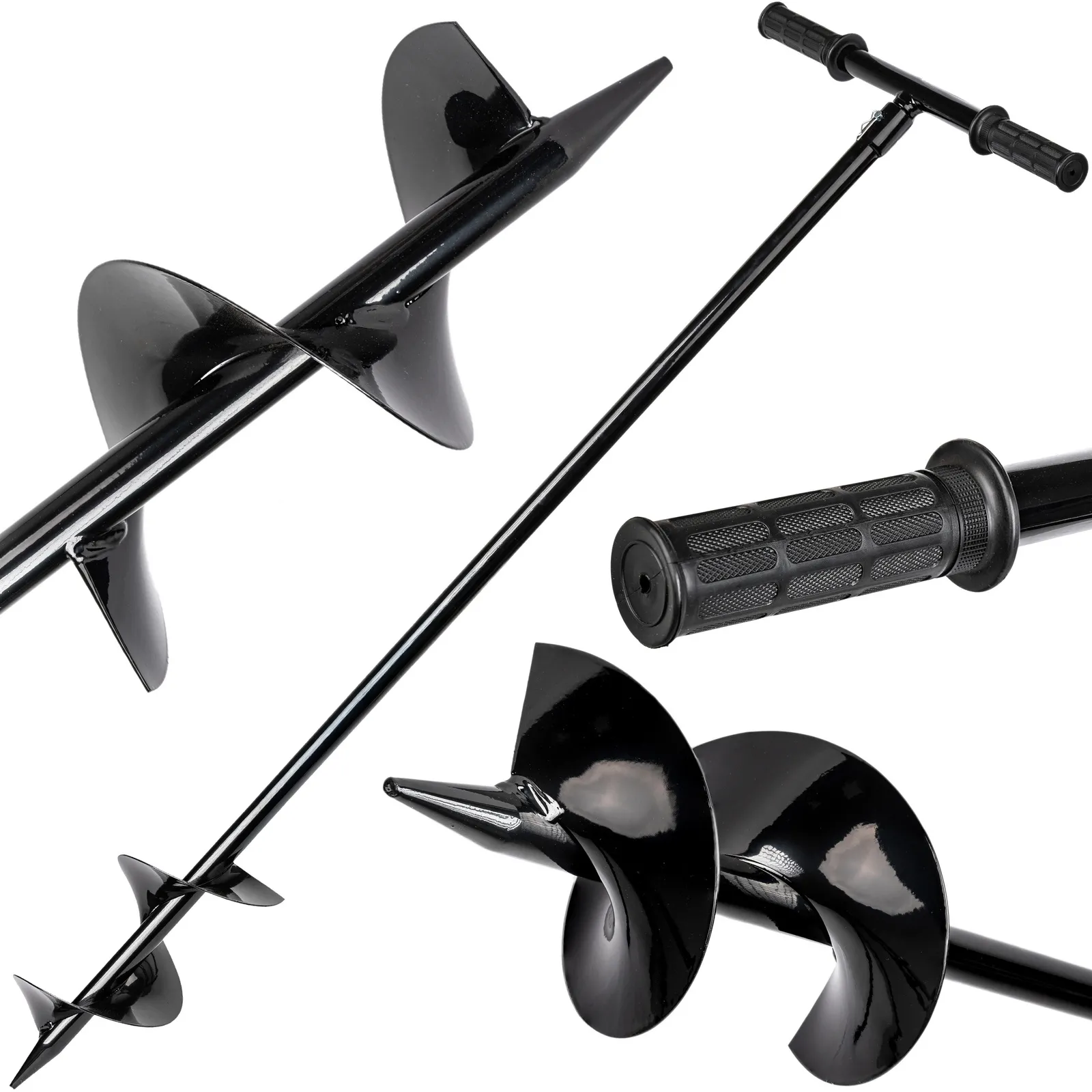 Świder ręczny wiertło do gleby ziemi gruntu słupków sadzenia drzew 150 mm FALON-TECH