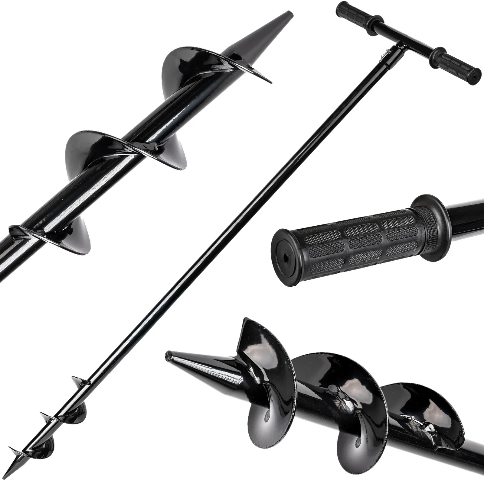 Świder ręczny wiertło do gleby ziemi gruntu drzew słupków sadzenia 80 mm FALON-TECH