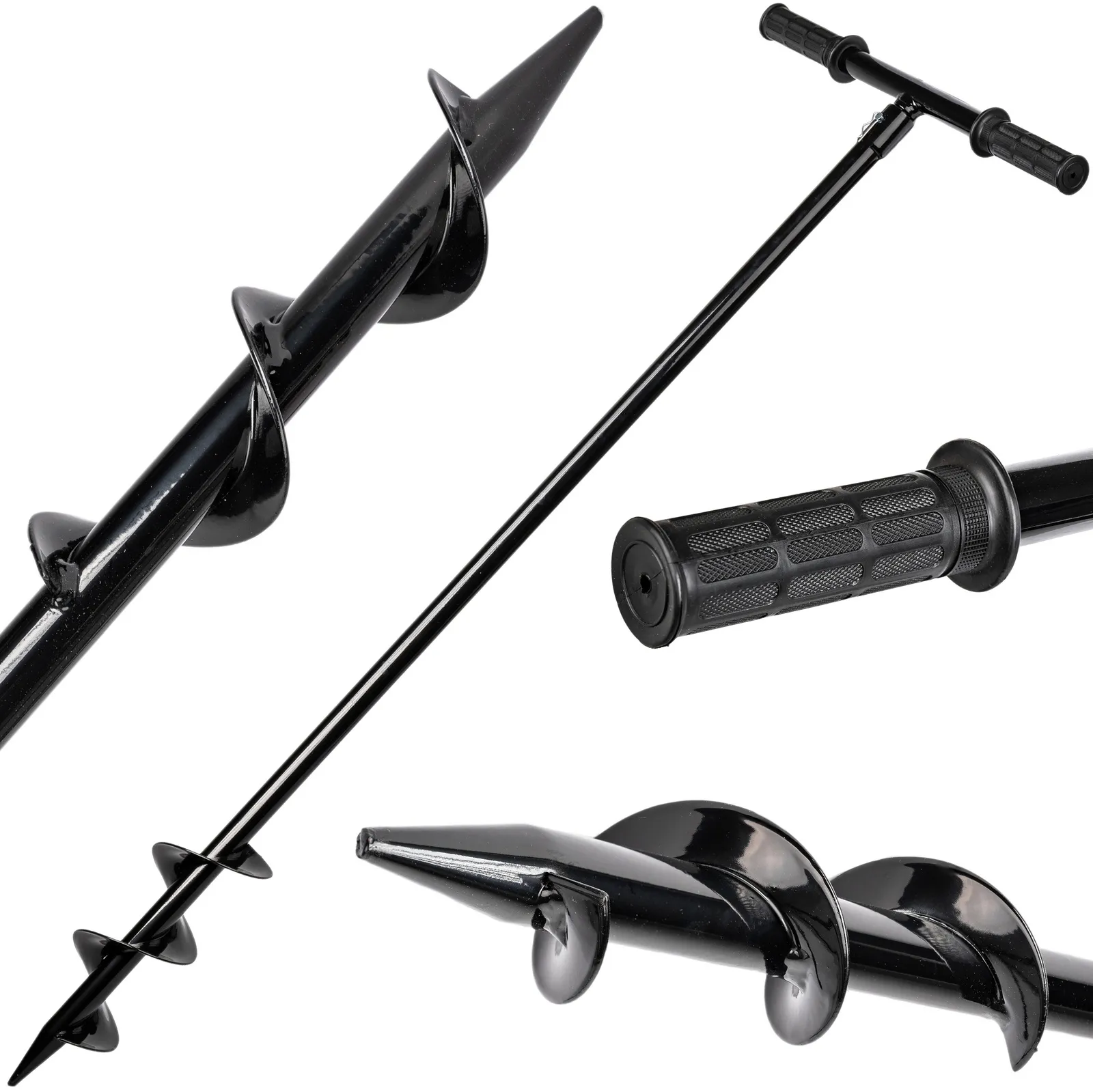 Świder ręczny wiertło do gleby ziemi gruntu drzew słupków sadzenia 50 mm FALON-TECH