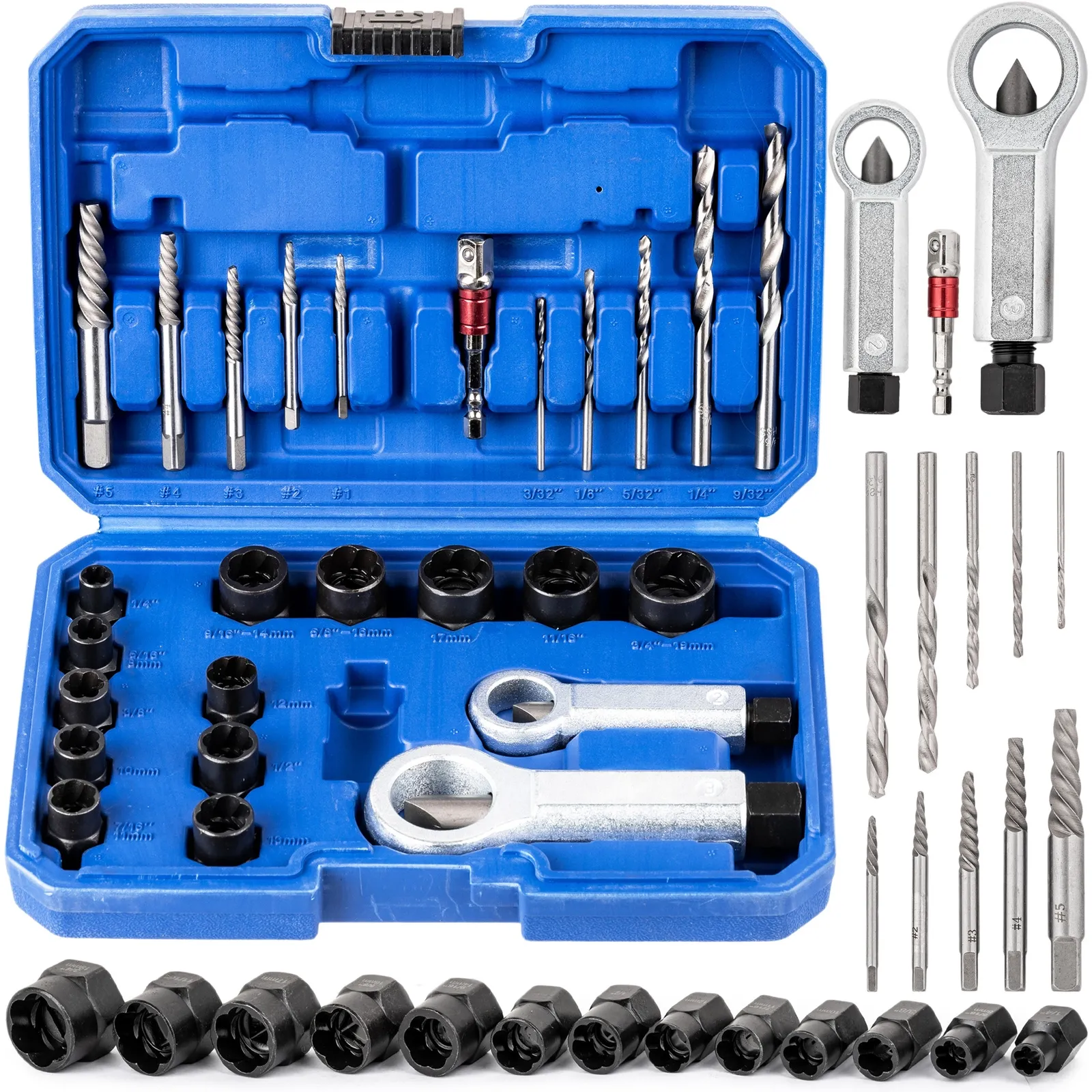 Nasadki wyketaki do zniszczonych zerwanych śrub szpilek nakrętek 26 elem. FALON-TECH