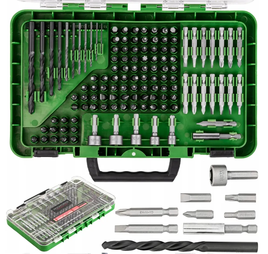 Zestaw akcesoriów do drewna i metalu stal CRV 120 elem. walizka ROCKFORCE