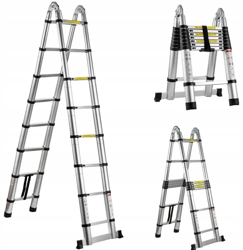 Drabina teleskopowa przegubowa aluminiowa 5m 150kg GEKO