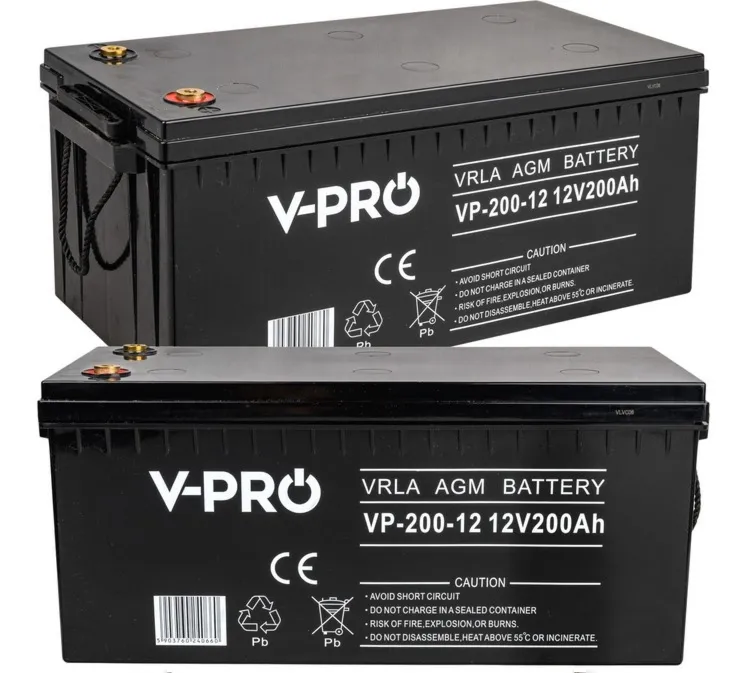 Akumulator bezobsługowy agm do ups pieca kampera jacht mocny 12V 200Ah VPRO VOLT POLSKA