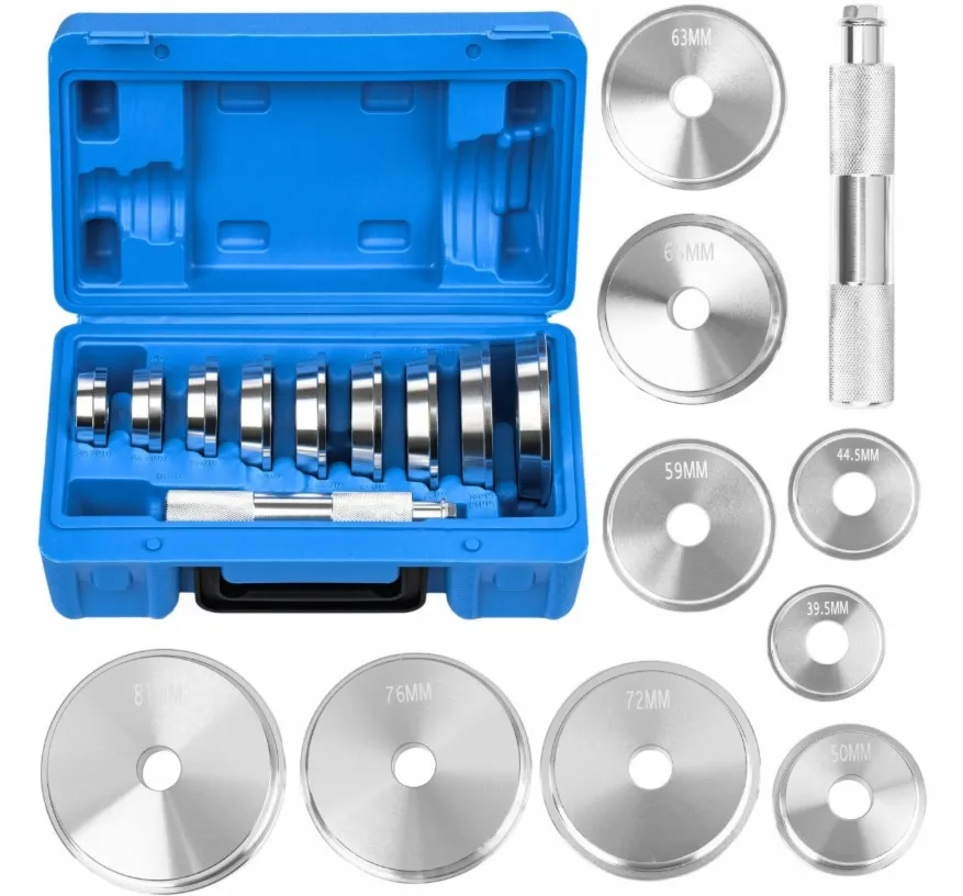 Zestaw do montażu łożysk i uszczelniaczy walizka adaptery 39,5 - 81 mm 10 elem. FALON-TECH