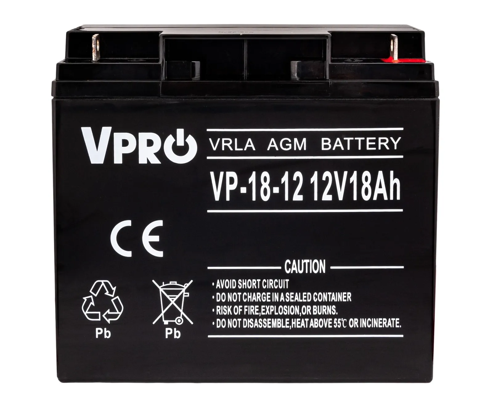 Akumulator AGM VRLA V-PRO 12V 18Ah Bezobsługowy VOLT POLSKA