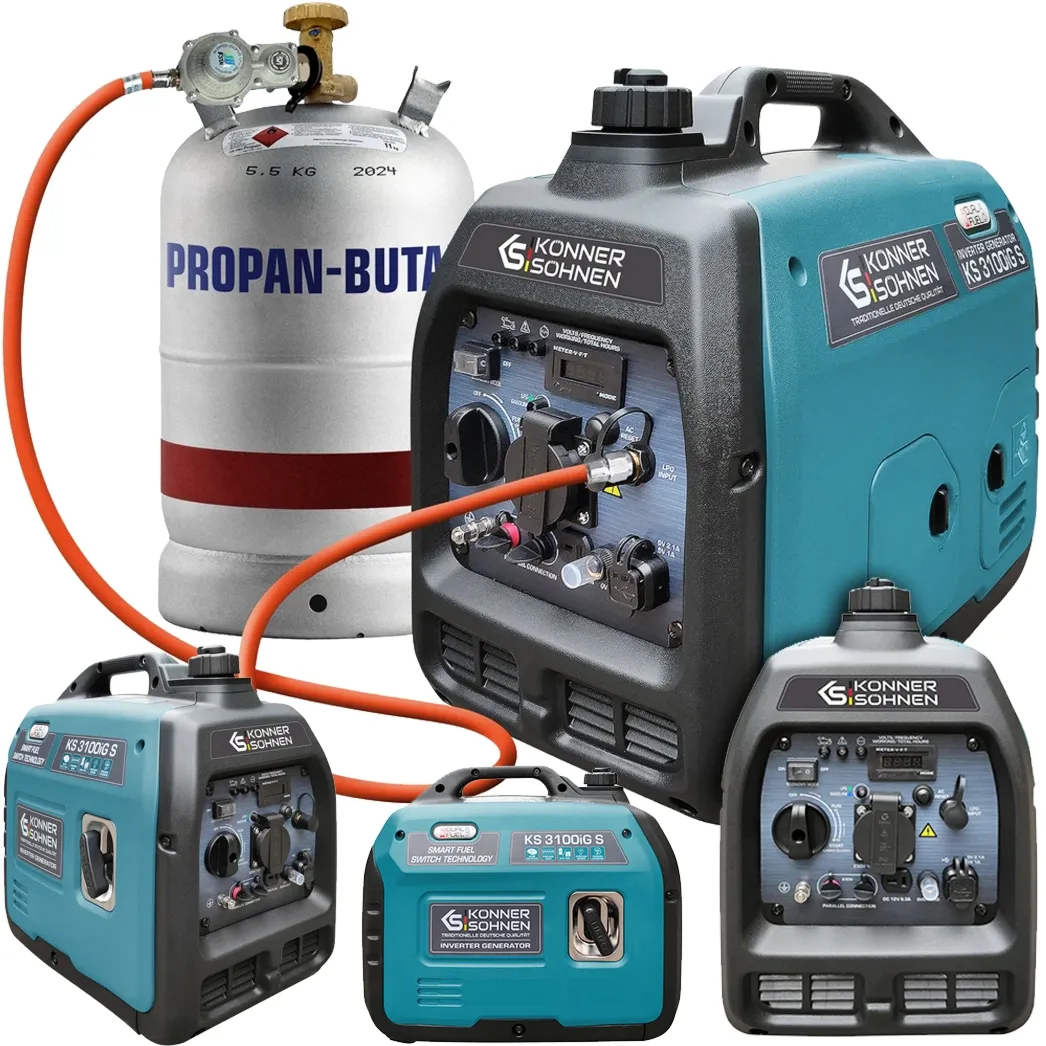 Agregat generator prądotwórczy benzynowo-gazowy inwerterowy typu SINUS KS3100iG S Könner & Söhnen KS