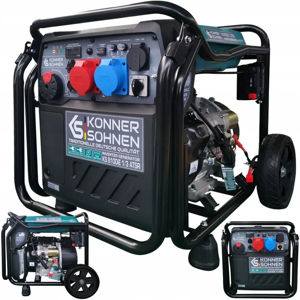 Agregat generator prądu inwertorowy KS8100iE 1/3 8,5kW 3 fazy z rozruchem elektrycznymKönner & Söhnen KS
