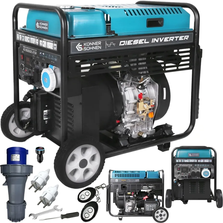 Agregat prądotwórczy generator prądu inwerterowy diesel 9500IDE ATSR 10 kW Könner & Söhnen KS