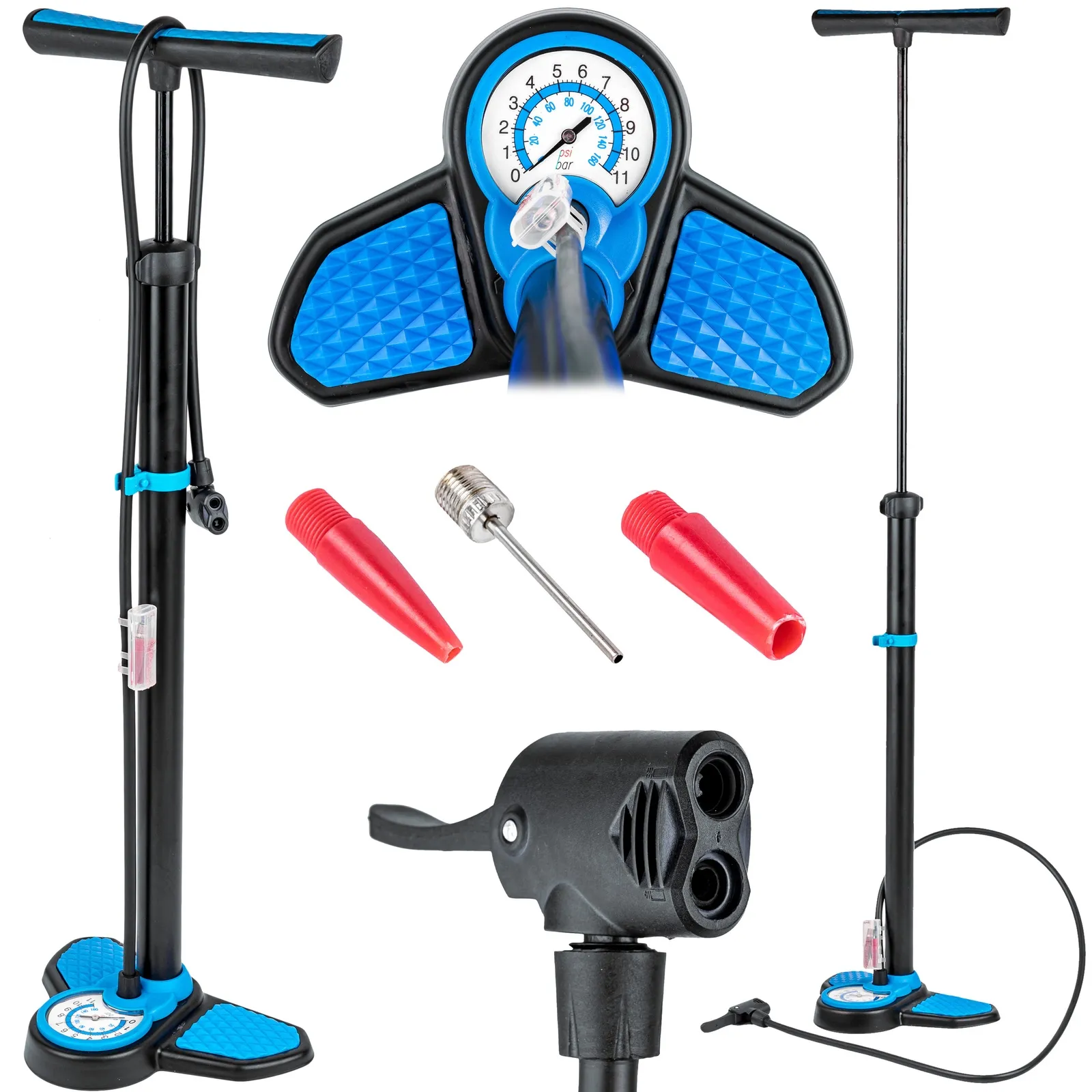 Pompka warsztatowa rowerowa podłogowa ręczna FALON TECH