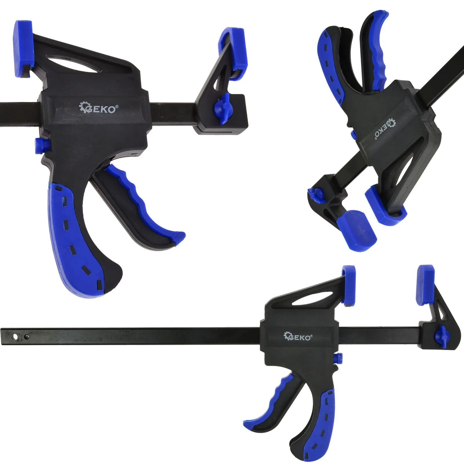 Ścisk zacisk stolarski szybkozaciskowy jednoręczny 300 mm GEKO