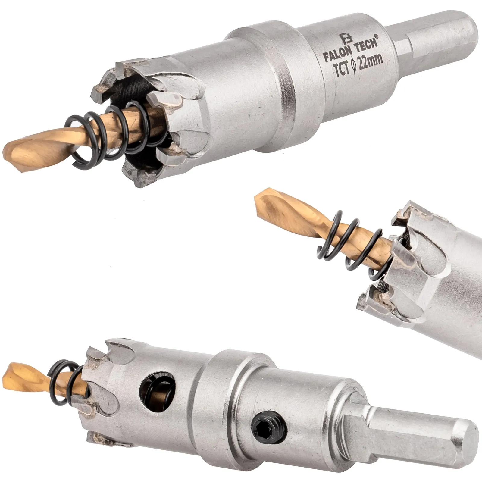 Otwornica widiowa z wiertłem 22mm FALON-TECH