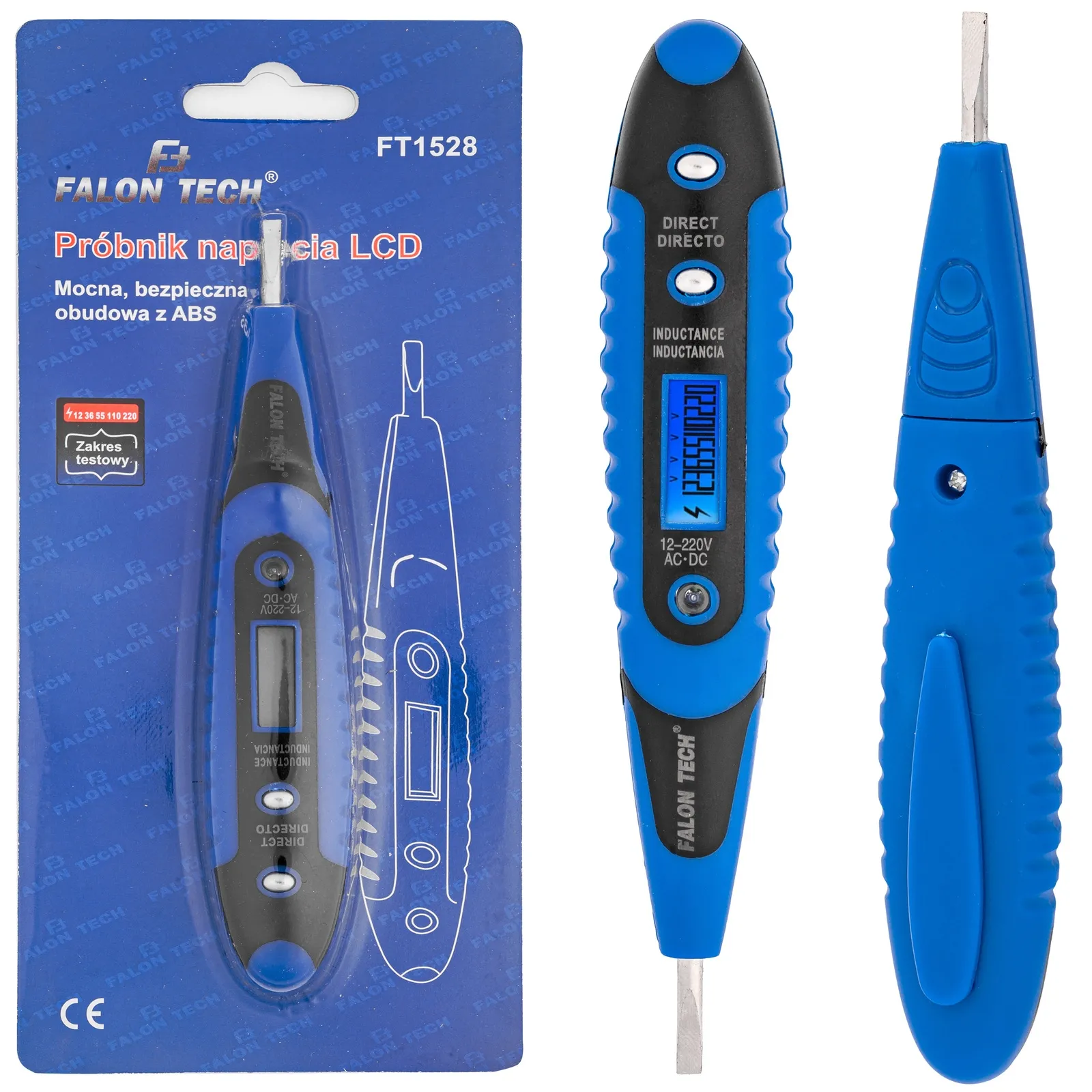 Tester próbnik napięcia LED LCD 12-220V FALON-TECH