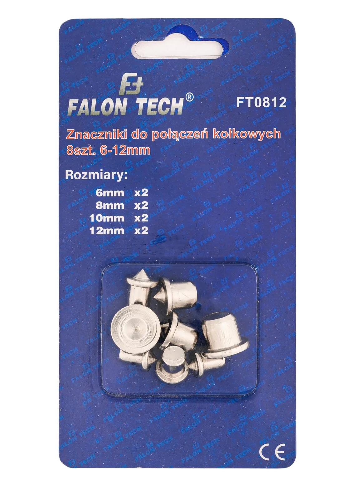 Znaczniki do połączeń kołkowych 6-12 mm 8 szt. FALON-TECH
