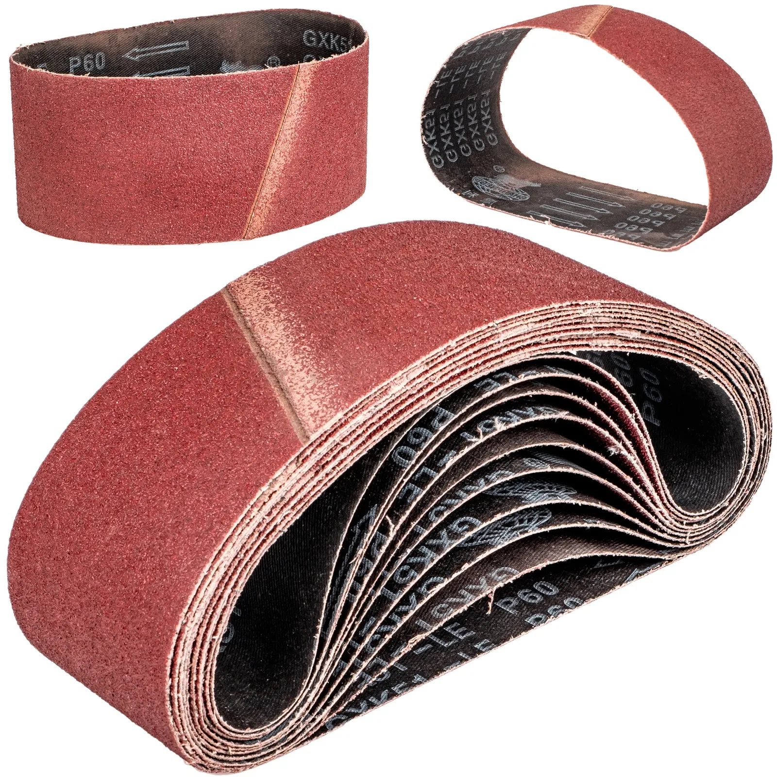 Taśma pas bezkońcowy 75x533mm 10szt P60 FALON-TECH