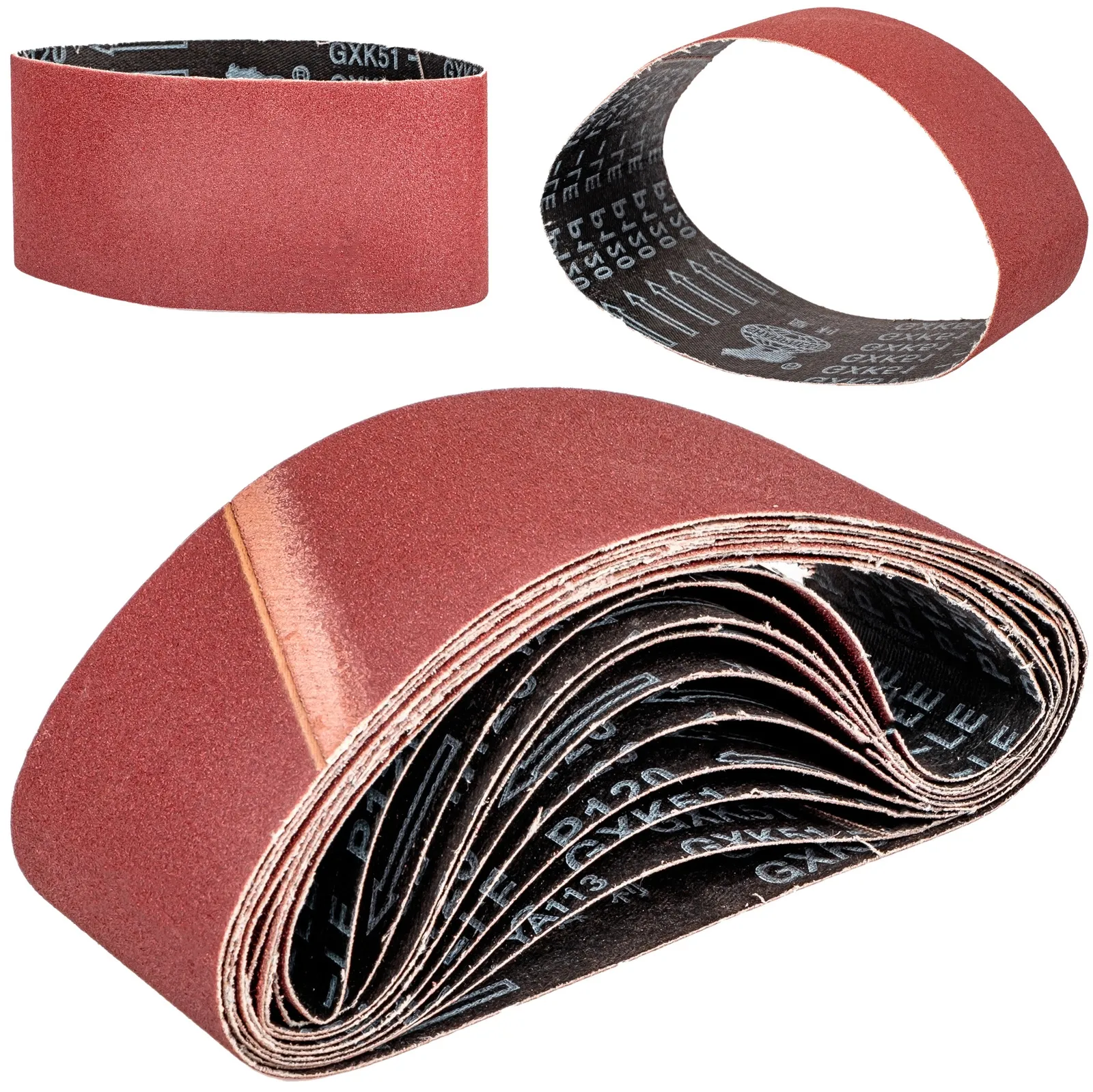 Taśma pas bezkońcowy 75x533mm 10szt P120 FALON-TECH