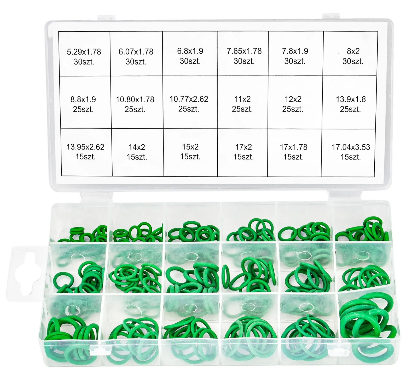 Oringi gumki uszczelki gumowe do klimatyzacji 420 sztuk FALON-TECH