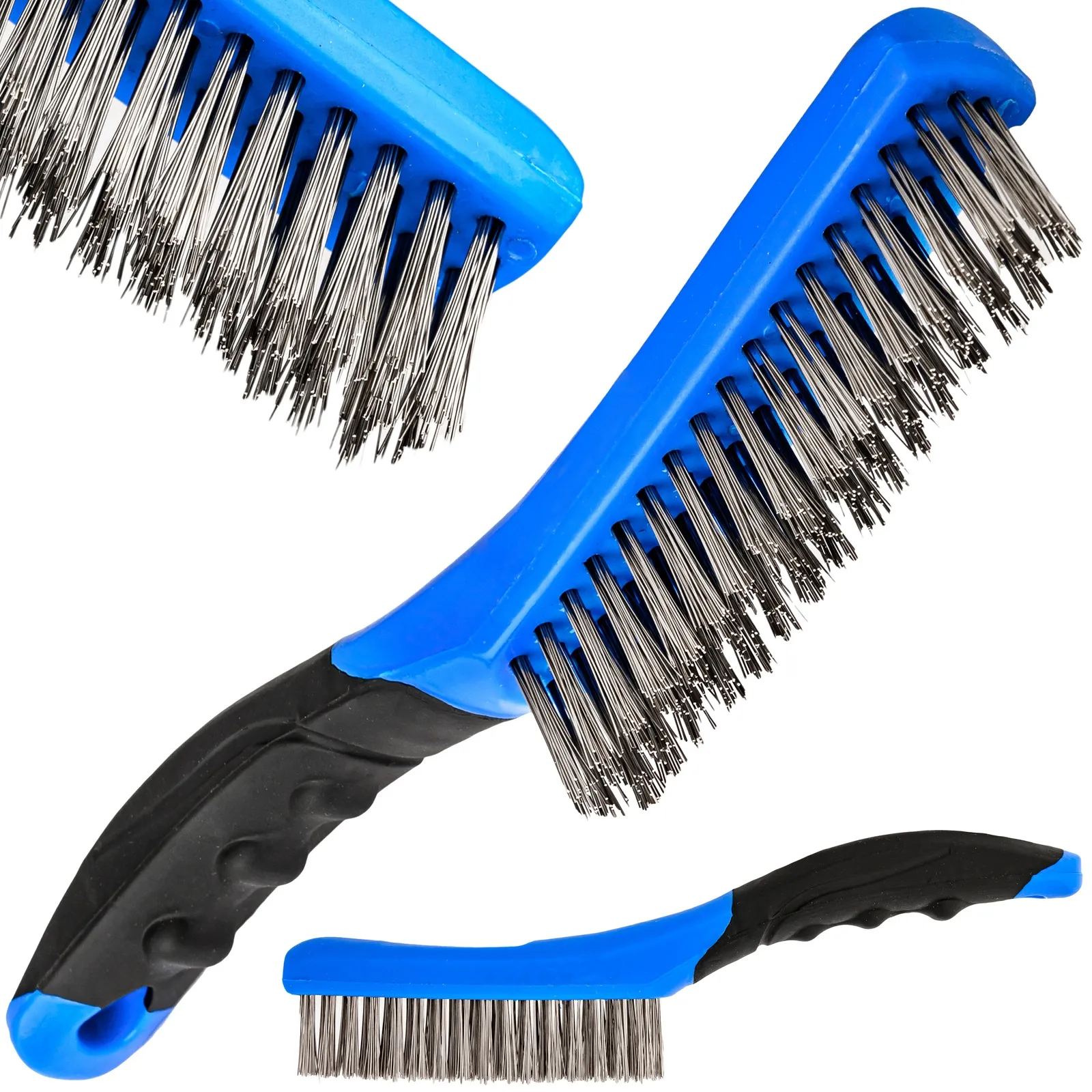 Szczotka druciana stalowa 4 rzędy 260mm FALON-TECH