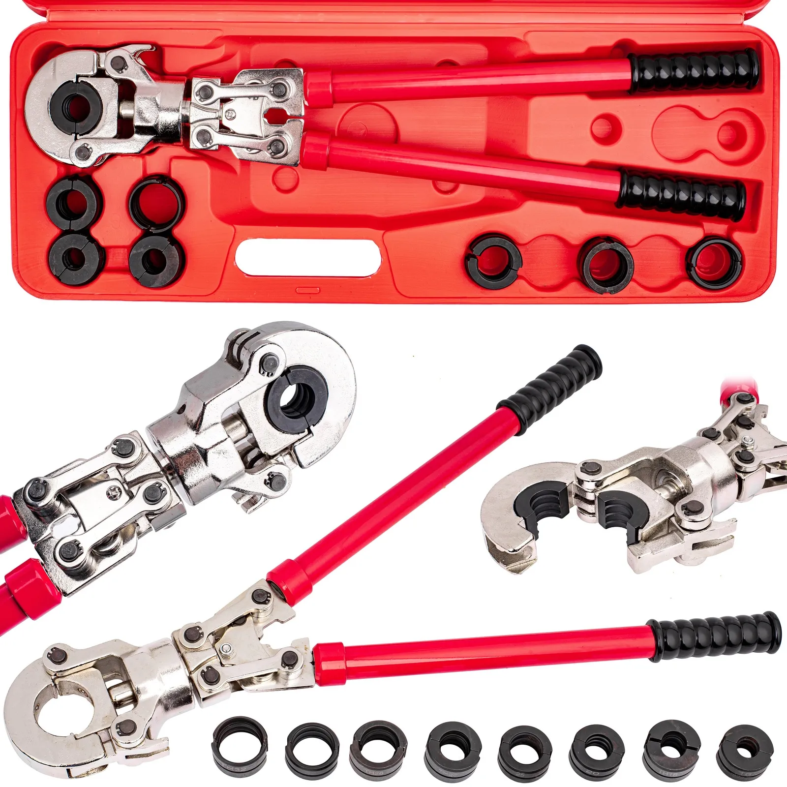 Zaciskarka Prasa Praska Hydrauliczna do rur PEX AL 8 matryc głowic MAR-POL