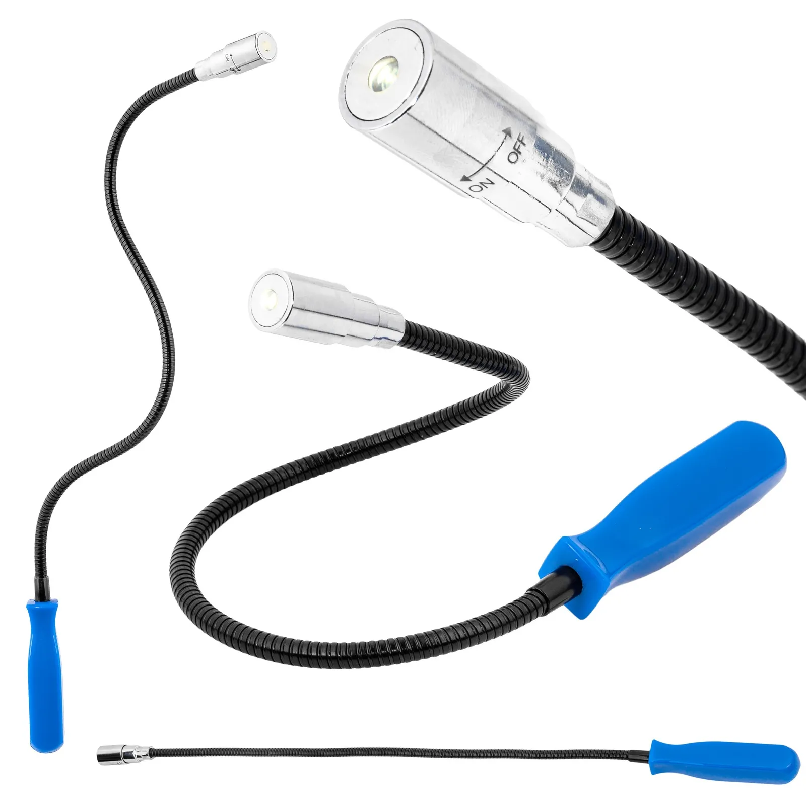 Chwytak magnetyczny elastyczny LED 57cm FALON-TECH