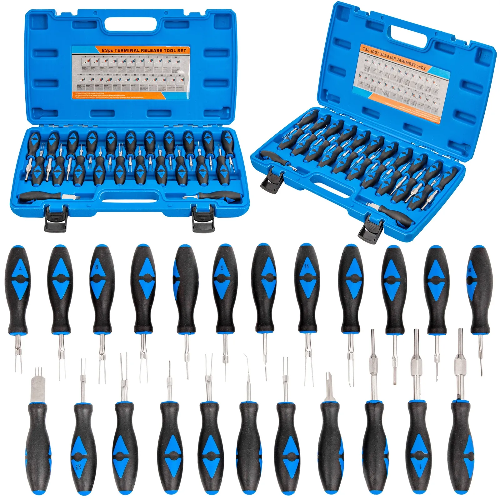 Klucze do demontażu PINów wyjmaki zestaw 23 szt. FALON-TECH