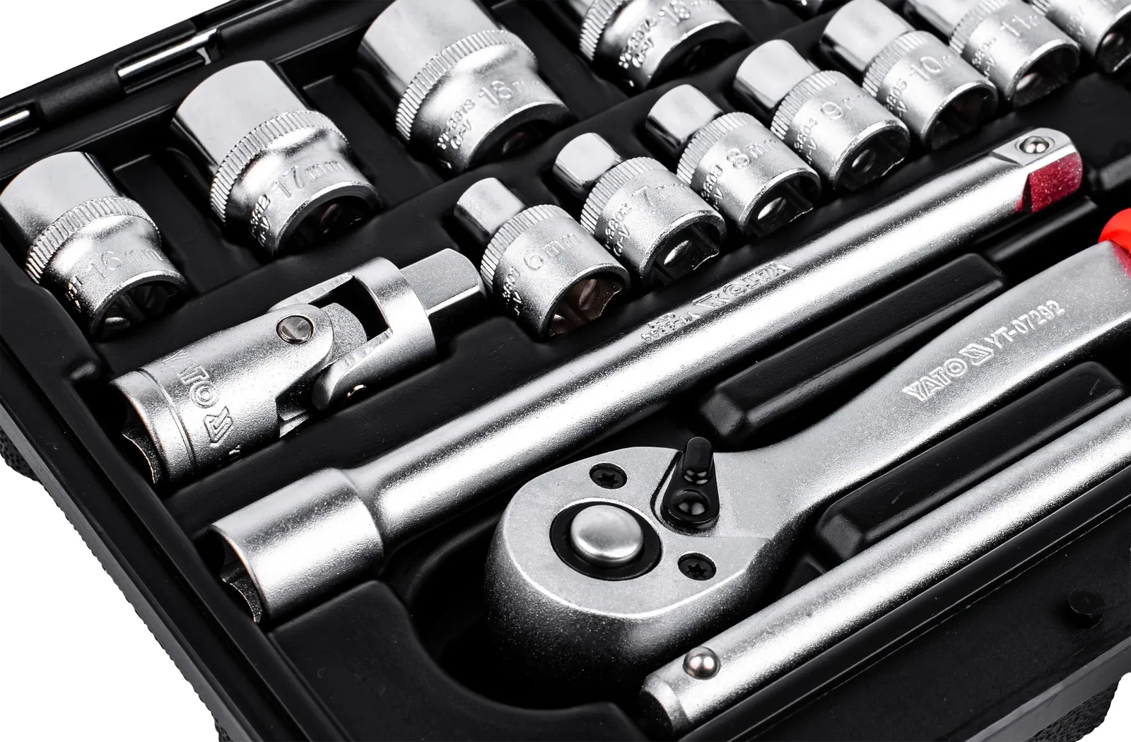 Zestaw kluczy nasadowych 3/8" 22el. YT-38561 YATO