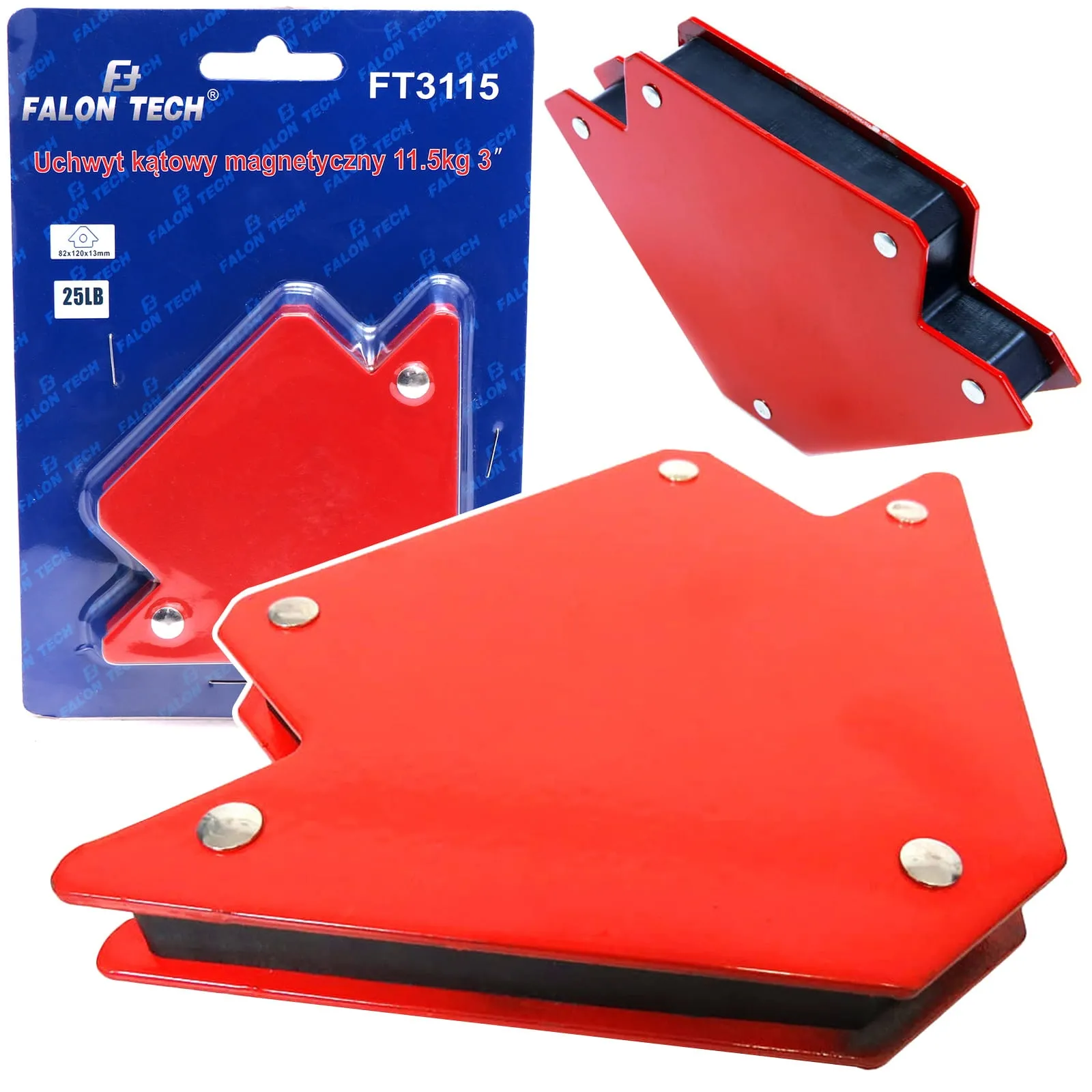 Magnetyczny kątownik spawalniczy udźwig 11,5 kg FALON-TECH