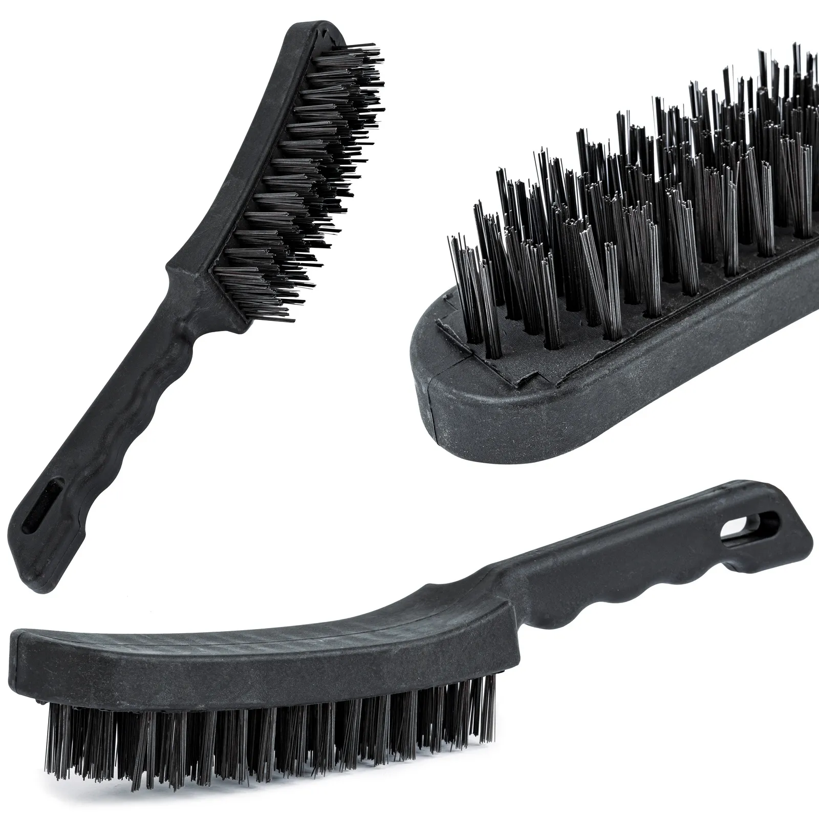 Szczotka druciana stalowa 6 rzędów FALON-TECH