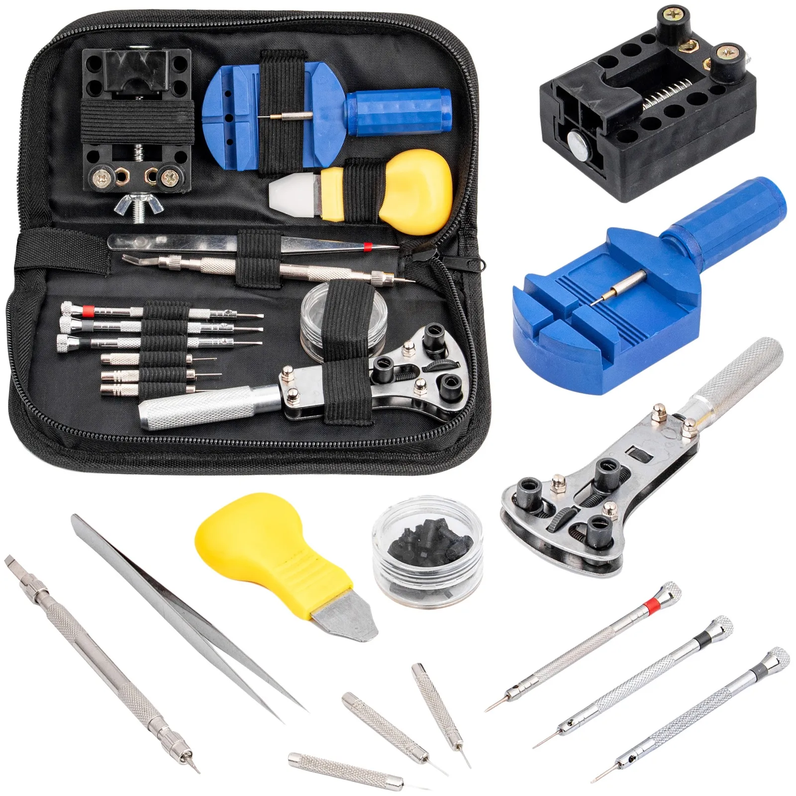 Zestaw narzędzi zegarmistrzowskich klucz imak 13 el +etui FALON-TECH