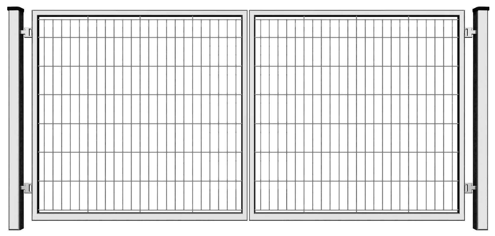 Brama PRO wypełniona panelem - ocynkowana - 3,00 m