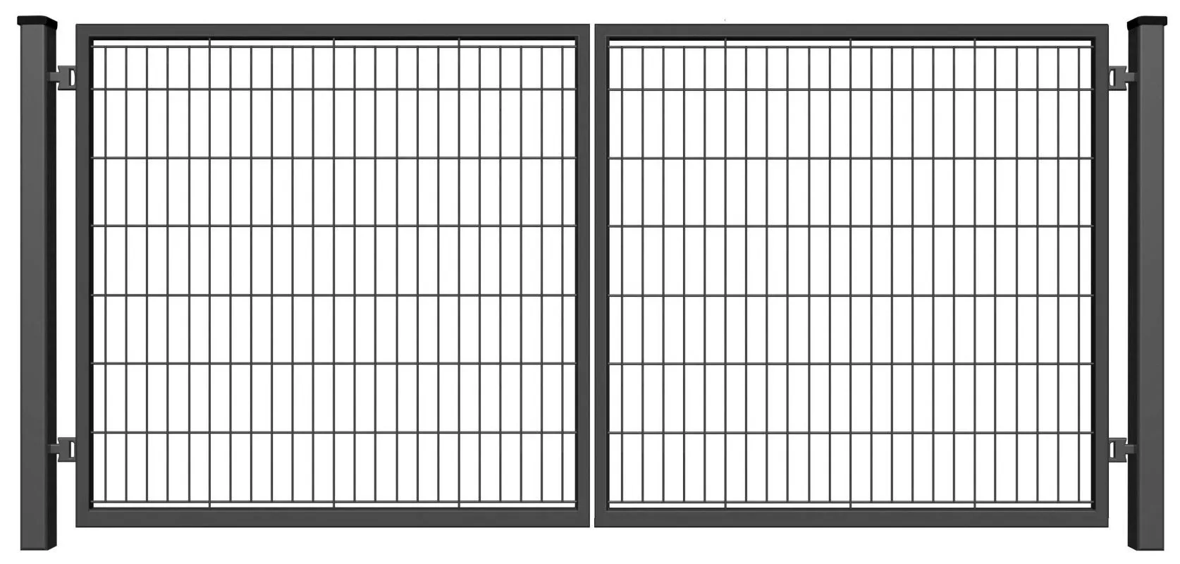 Brama PRO wypełniona panelem - malowana proszkowo - 3,00 m