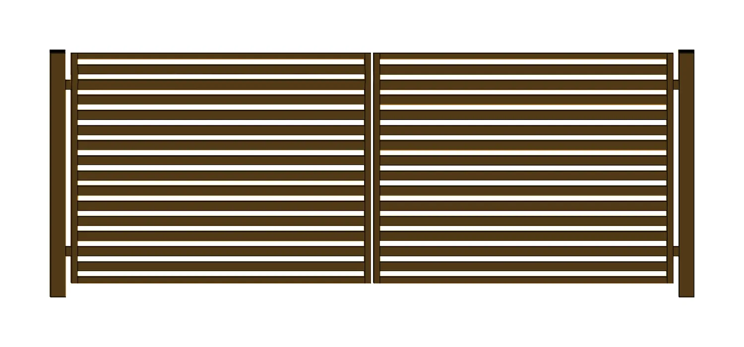 Brama PRO typ WALL 60 - malowana proszkowo - 4,00 m