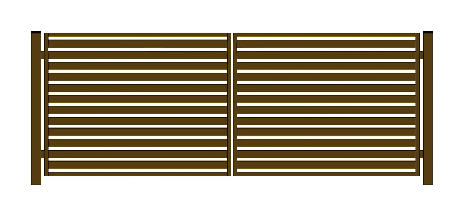 Brama PRO typ WALL 80 - malowana proszkowo - 4,00 m