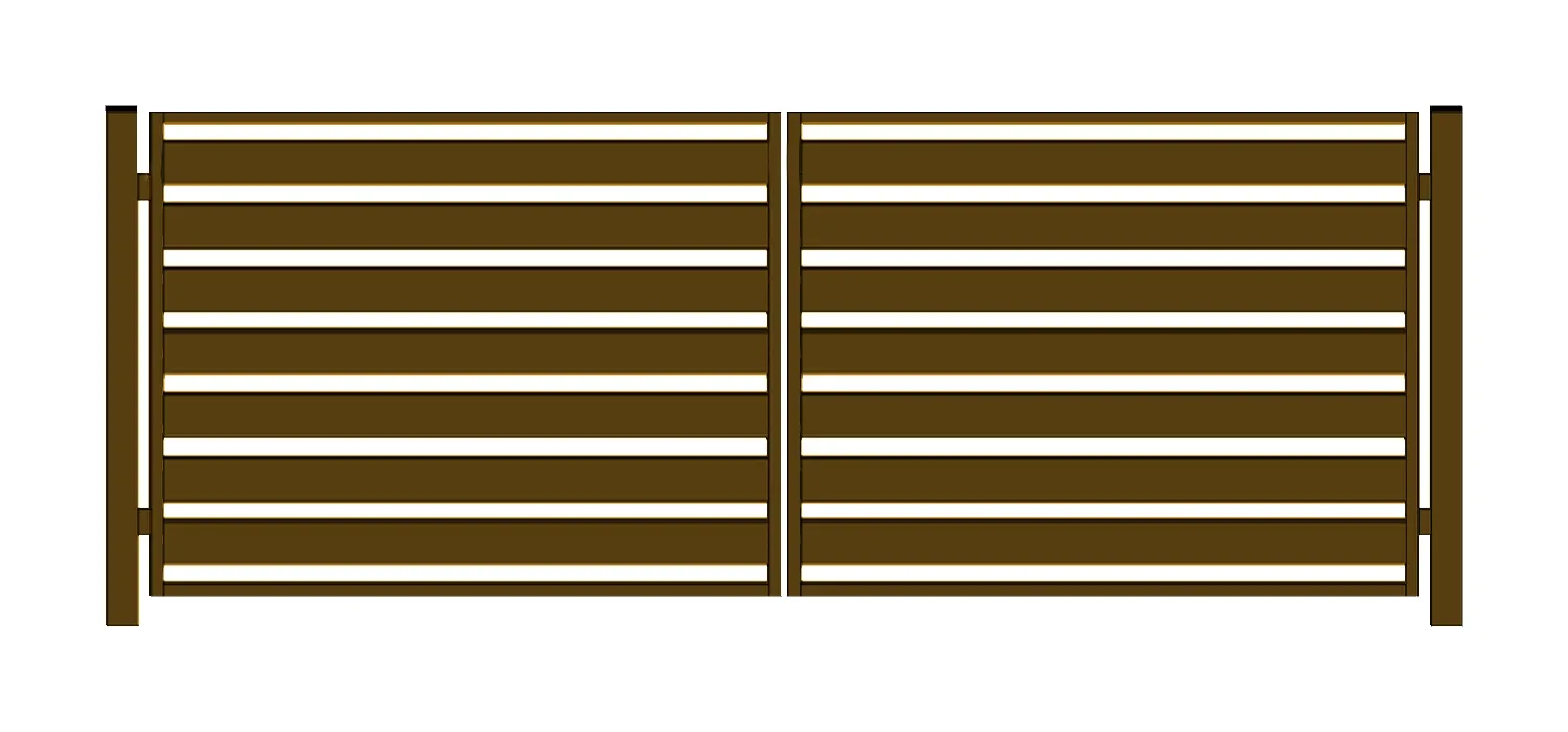 Brama PRO typ WALL 140 - malowana proszkowo - 4,00 m