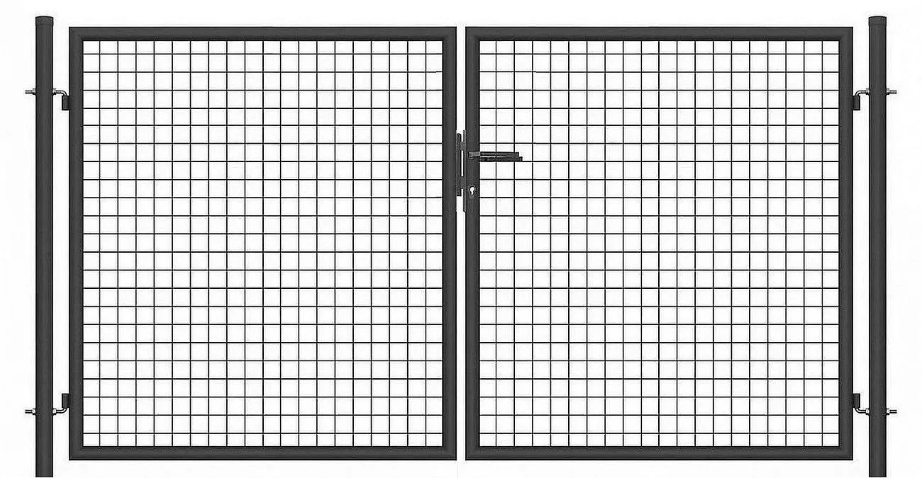 Brama ogrodowa SX 3,00 x 1,50 m - antracyt , zielona