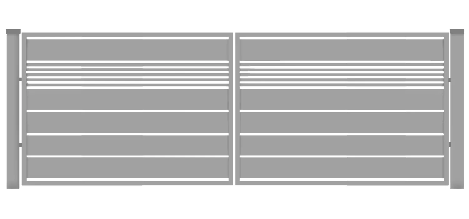 Brama typ WALL MIX 200/20 - 4,00 x 1,50 m