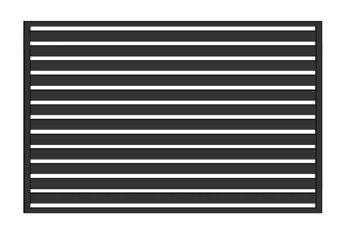 Przęsło WALL 80 - 2,00 m x 1,25 m - antracyt , brązowe , czarne , szare , zielone