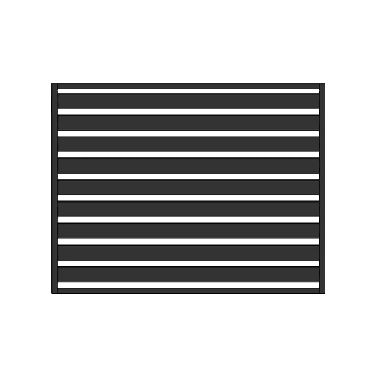 Przęsło WALL 100 - 2,50 m x 1,25 m antracyt , brązowe , czarne , szare , zielone