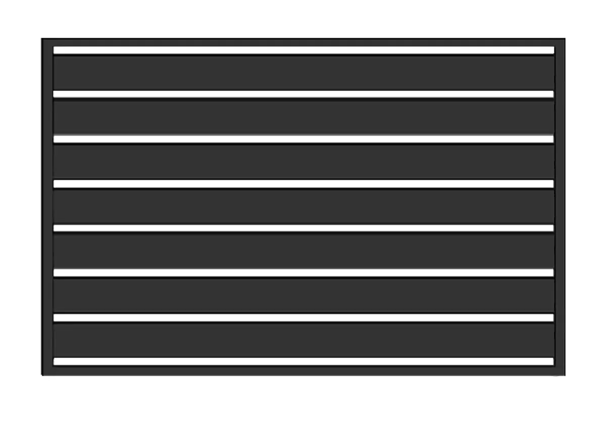 Przęsło WALL 200 - 2,50 m  x 1,25 m antracyt , brązowe , czarne , szare , zielone