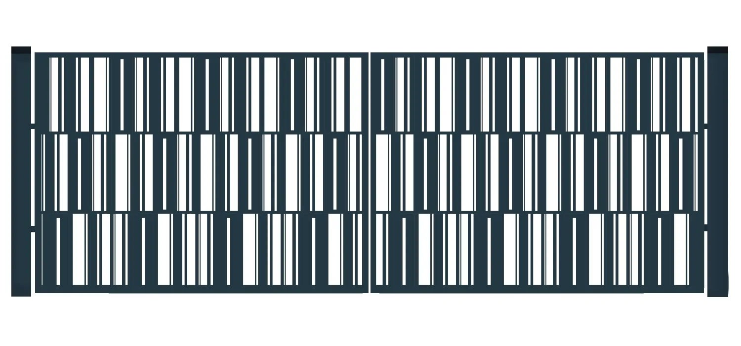 Brama typ MODERN - 4,00 x 1,50 m