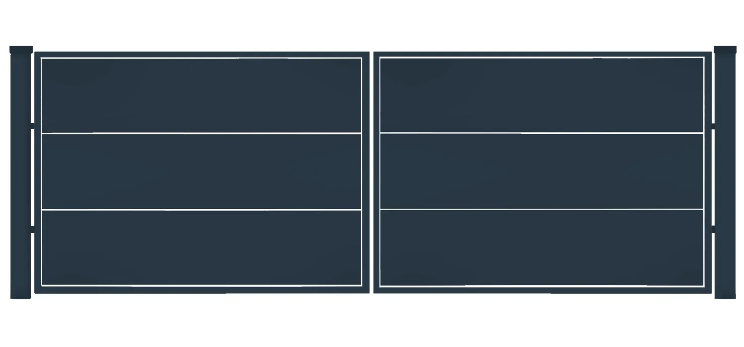 Brama typ WALL SOLID - 4,00 x 1,75 m