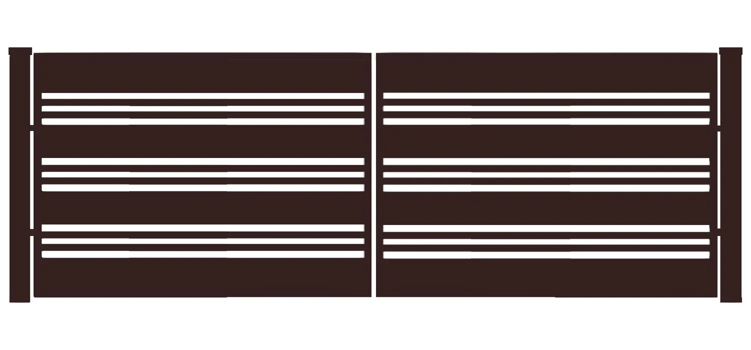 Brama typ WALL MIX 200/40 - 4,00 x 1,50 m