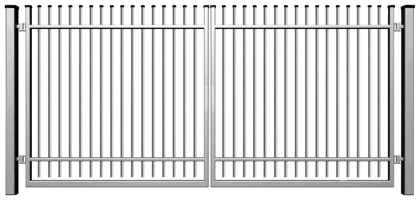 Brama ogrodzeniowa typ CLASSIC P ocynkowana - 4,00 m