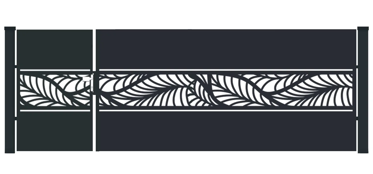 BramoFurtka typ WALL - 1,50+2,50 x 1,50 m - malowana proszkowo